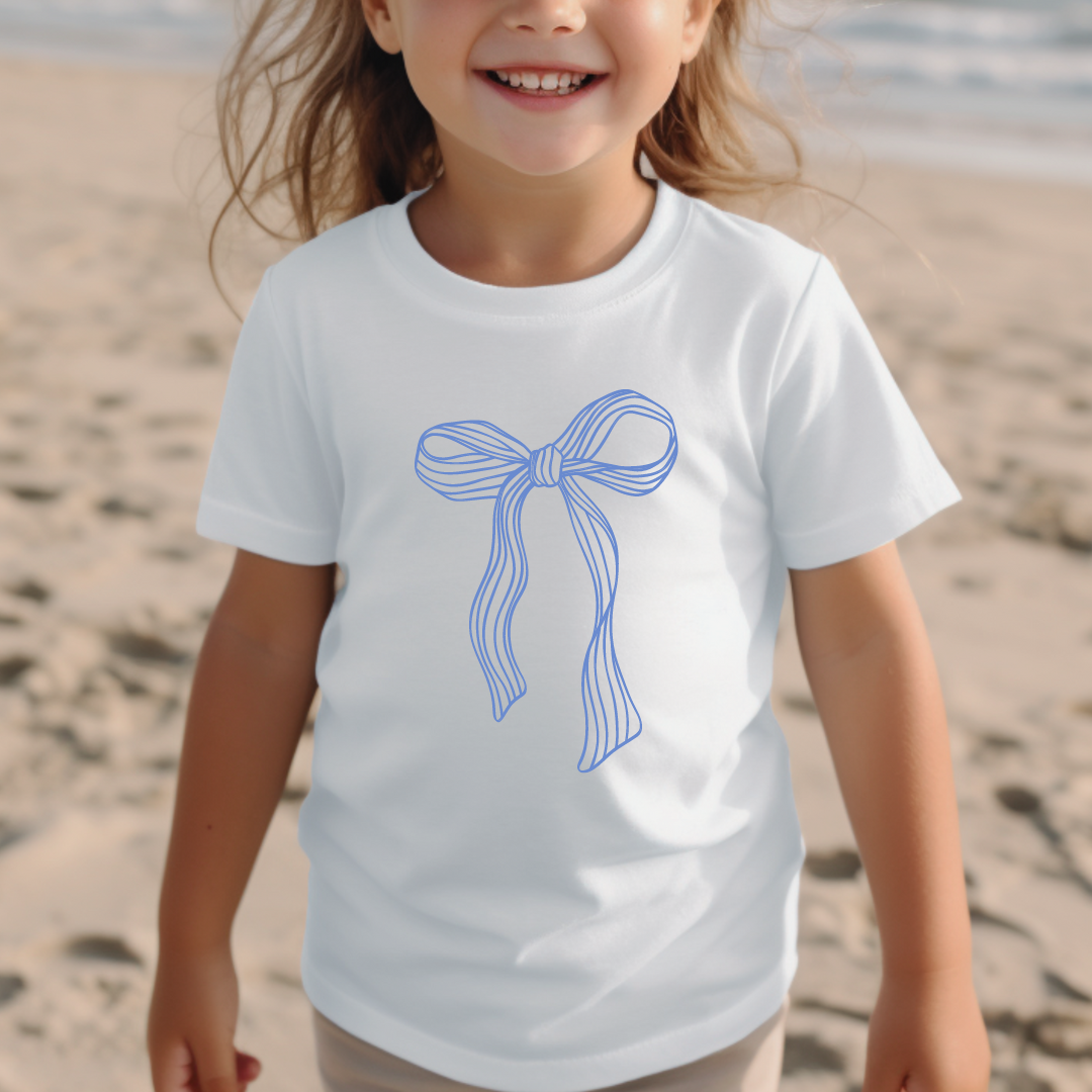 The Vintage Blue Bow Tee
