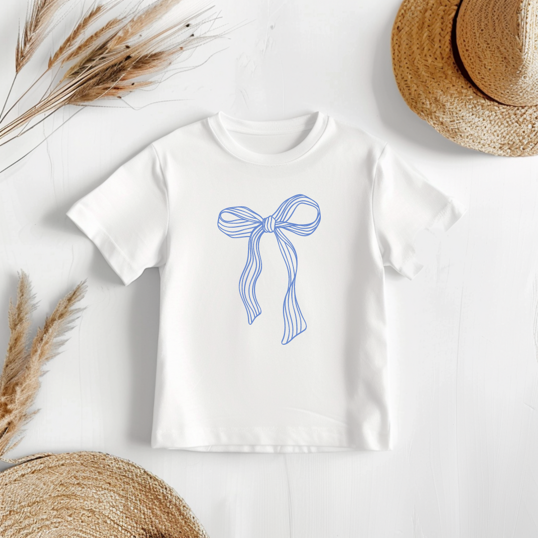 Vintage Blue Bow T-shirt