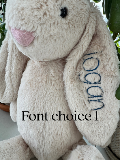 Custom Bunny Stuffed Animal