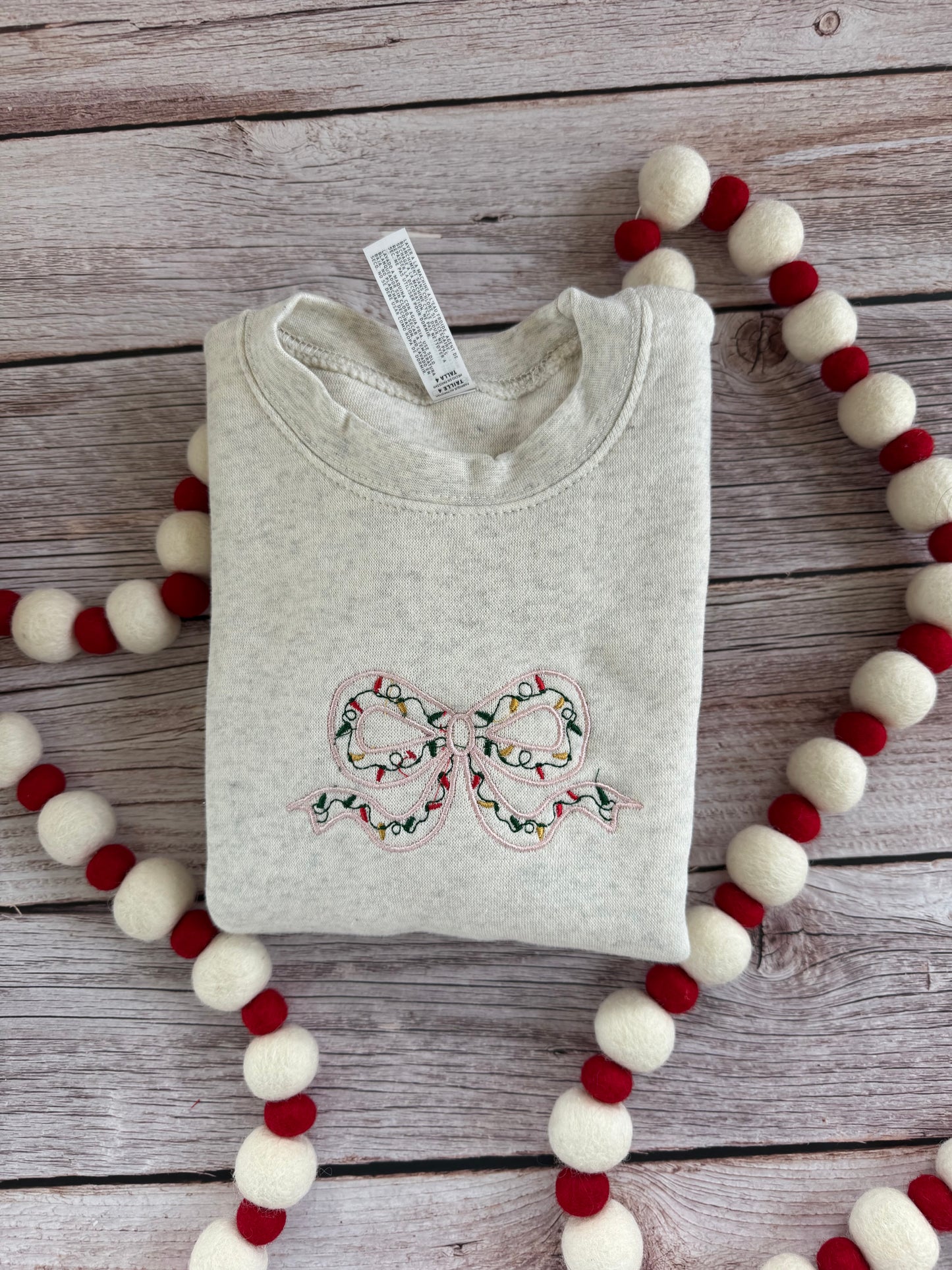 Christmas Bow Sweatshirt