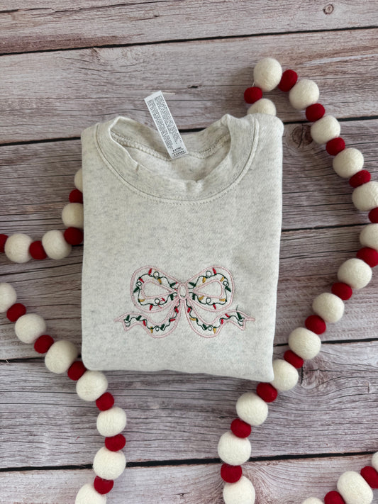 Christmas Bow Sweatshirt