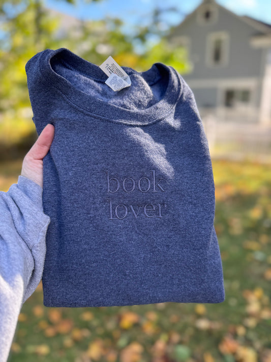 The Book Lover Tonal Crewneck