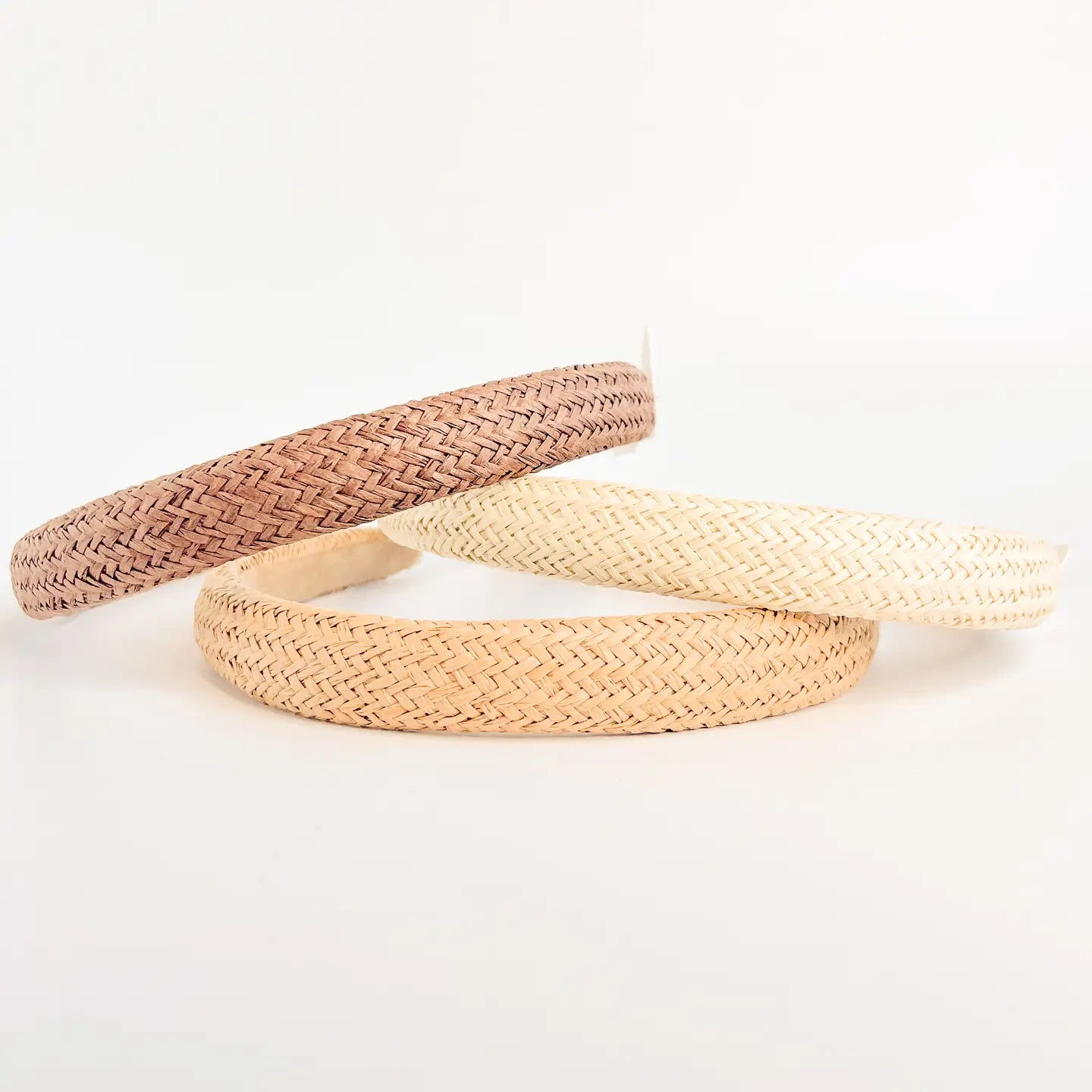 Skinny Natural Rattan Straw Headband